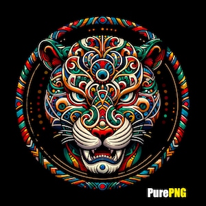 Asteca png Asteca jaguar png Arte de design de padrão de clipart asteca para uso comercial, uso pessoal e impressão sob demanda
