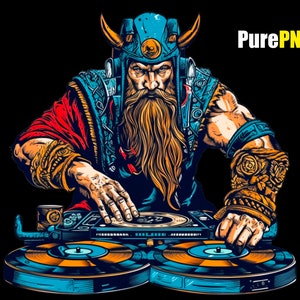 Viking png viking warrior DJ Clipart Viking transparent background Viking digital design file downloadable product design sublimation