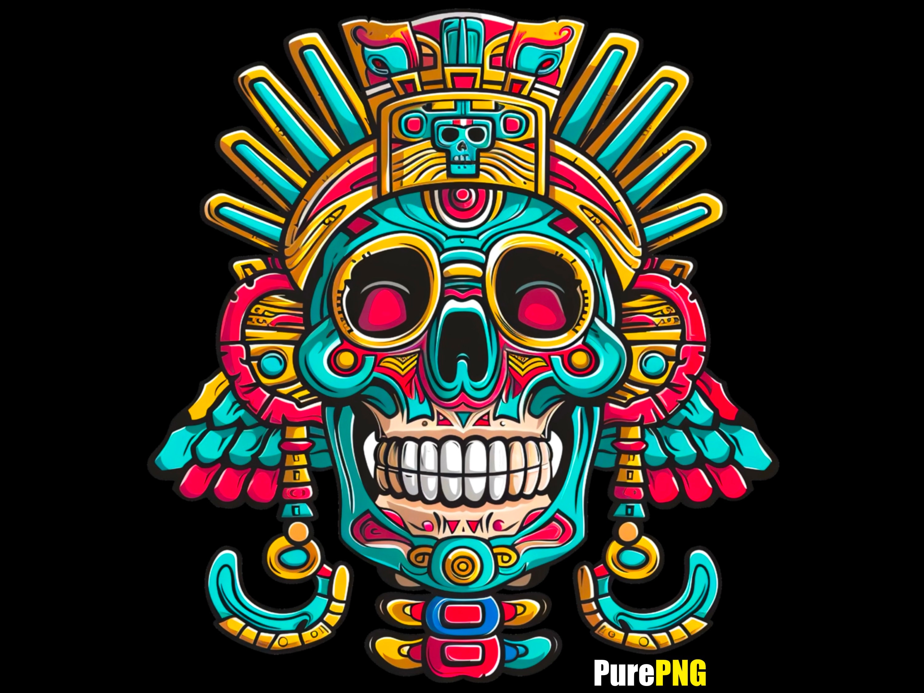 リラクゼーショングッズ AZTEC Men's Pullover Hoodie Western Ethnic Tribal Printed Long