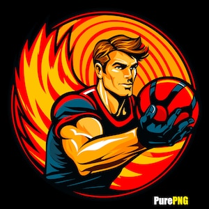 Dodgeball png, dodgeball clipart, high quality dodgeball logo png sublimation for commercial use