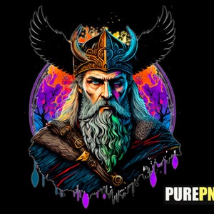 Odin raven, Viking god png | digital design file | downloadable | product design sublimation PNG