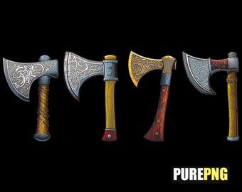 Viking Axe Graphic PNG Files: Norse Valhalla Design (Digital Download)