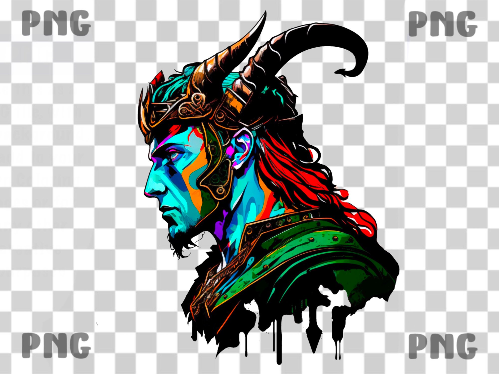 Loki Png Loki Clipart Loki Transparent Background | Viking Png Digital ...