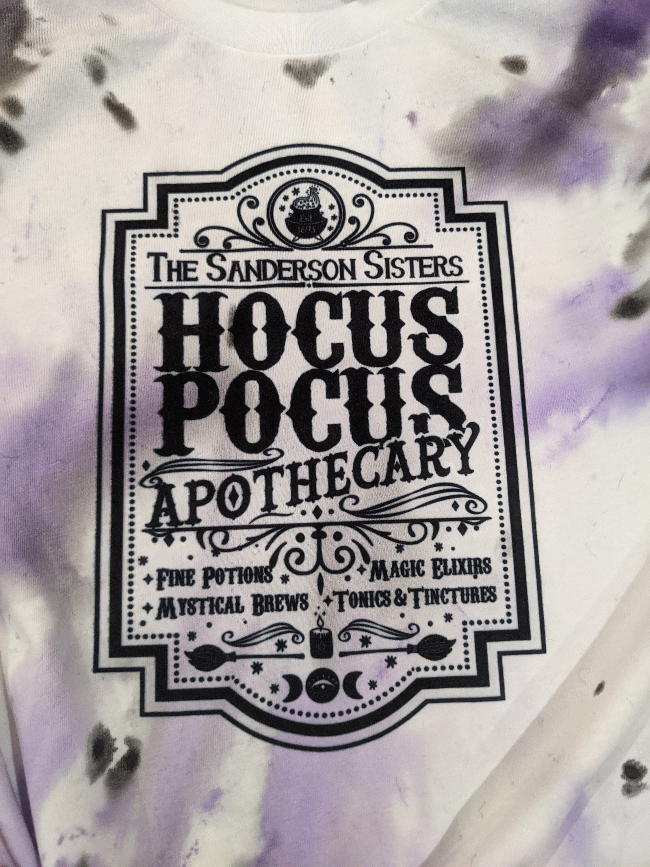 hocus pocus tie dye sweatshirt