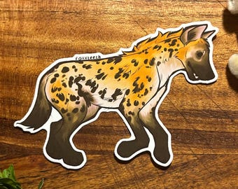 Hyena Sticker for Laptop, Nature Gift for Wildlife Lovers, Furry Accessories