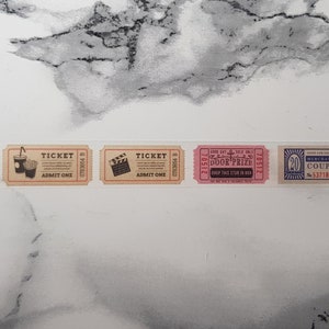 Washi-tape-voorbeeld | Vintage kaartjes | Bullet journal-decoratie