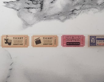 Washi Tape Sample | Vintage Tickets | Bulletjournal Deko