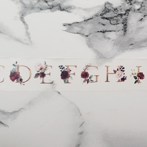 Washi Tape Sample | Alphabet Blumen boho 50cm