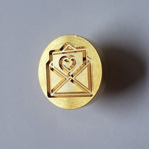 Wachsstempel Liebesbrief ; 25mm; ohne Griff
