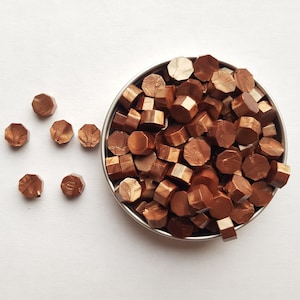 Zegelwaskralen | waskralen | Zegelwas | brons bruin