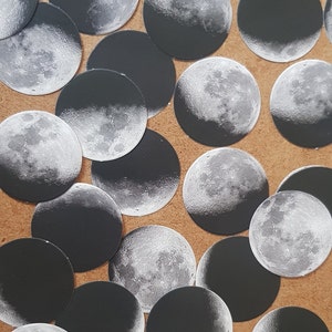 Sticker set | 15 moon; moon phases, moons
