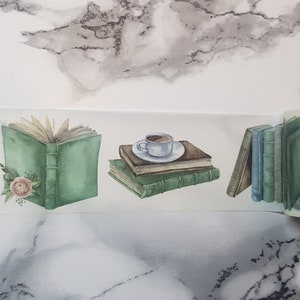 Washi Tape Sample | Books; Vintage Reading | Bullet Journal Decor