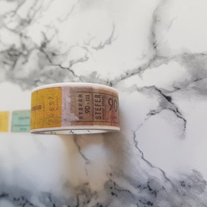 Washi Tape Sample | Vintage Tickets International | Bulletjournal Deko