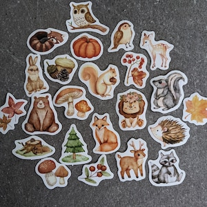 Stickerset | 23 Tierkinder, Baby Tiere, süße Tiere, Tierbabys