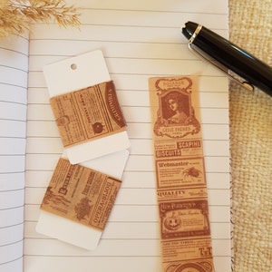 Washi Tape Sample | Vintage Werbung Zeitung | Bulletjournal Deko