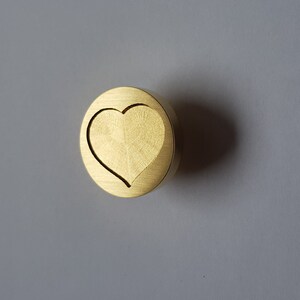 Wachsstempel Herz ; 25mm; ohne Griff