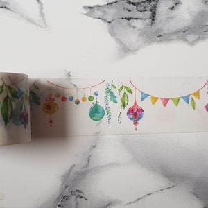 Washi Tape Sample | Weihnachtsdeko; Lichterkette Weihnachten | 50cm