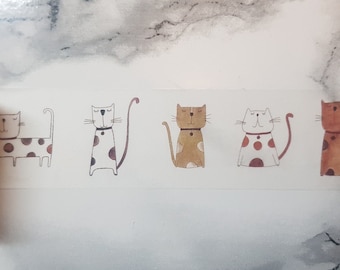 Washi Tape Sample | Katzen abstrakt | 50cm