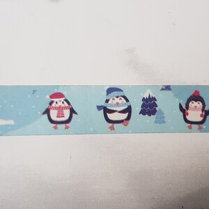 Washi Tape Sample | Weihnachten | Pinguin im Schnee