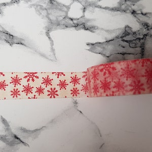 Washi Tape Sample | Schneeflocken| Weihnachten; Schnee | 50 cm