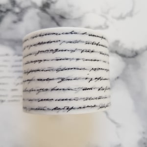 Amostra de fita washi | Escrita cursiva de letras | Decoração de bullet journal