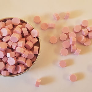 Siegelwachs-Perlen | Wachsperlen | Siegelwachs | rosa matt