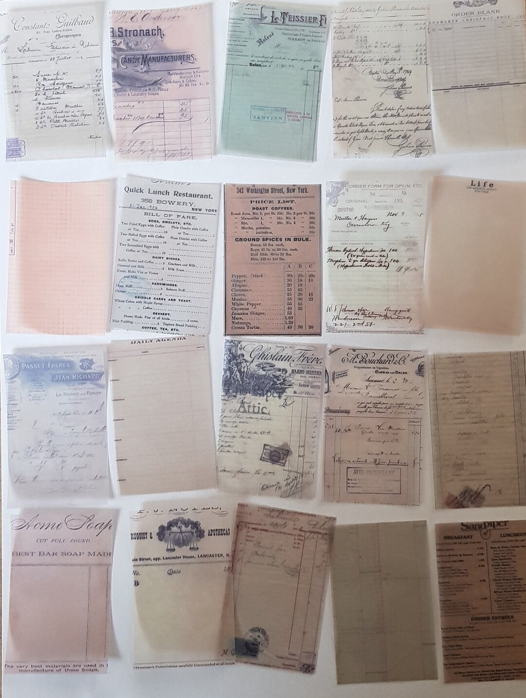 Notes Transparent Cards for Bullet Journal or Calendar Decorative ...