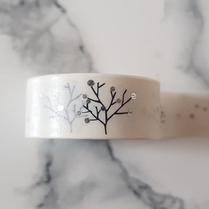 Washi Tape Sample | Winter Zweig, Zweige im Schnee| Bulletjournal Deko