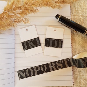 Washi Tape Sample | Buchstaben Alphabet | Bulletjournal Deko