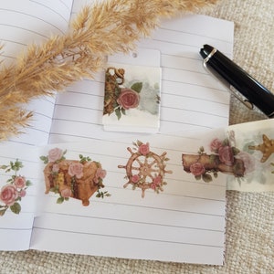 Washi Tape Sample | Vintage Antike Schätze; Rosen | Bulletjournal Deko