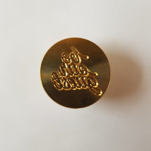 Wachsstempel Einladung "be our guest" ; 25mm; ohne Griff