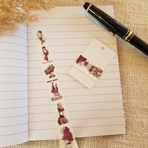 Washi Tape Sample | Vintage Frauen Werbung | Bulletjournal Deko