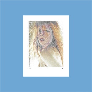 Kim =&gt; Polychromos-Farbstift Zeichnung als Fineart Print auf Forex - Limitiert