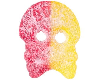 BUBS Sour Raspberry And Lemon Jelly Skulls