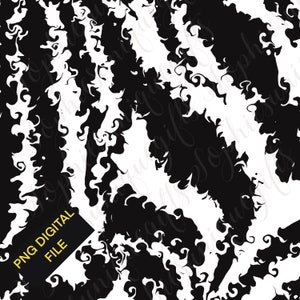 Zebra png, pdf, jpeg digital file black and white spirally