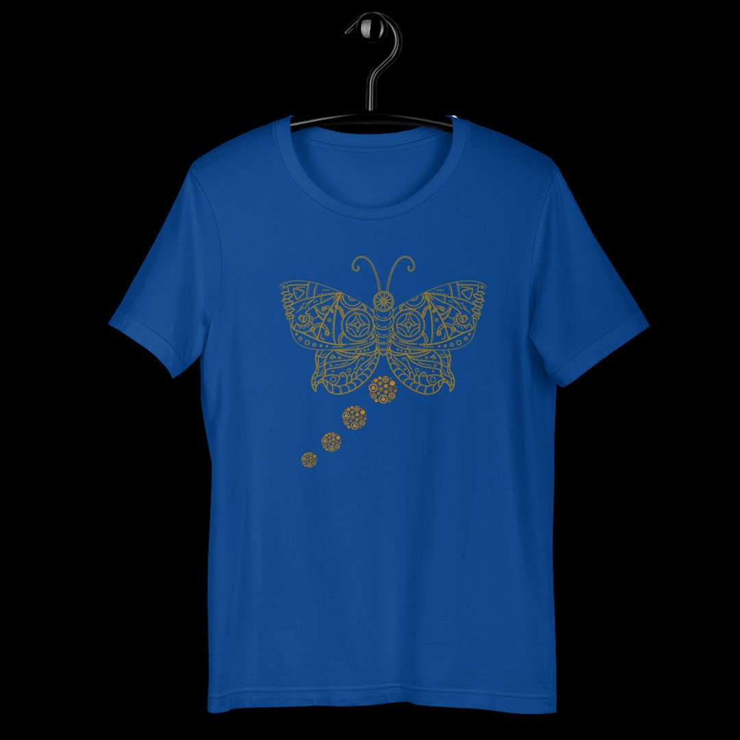 Butterfly Shirts Embroidered Butterfly Premium T-shirt - Etsy