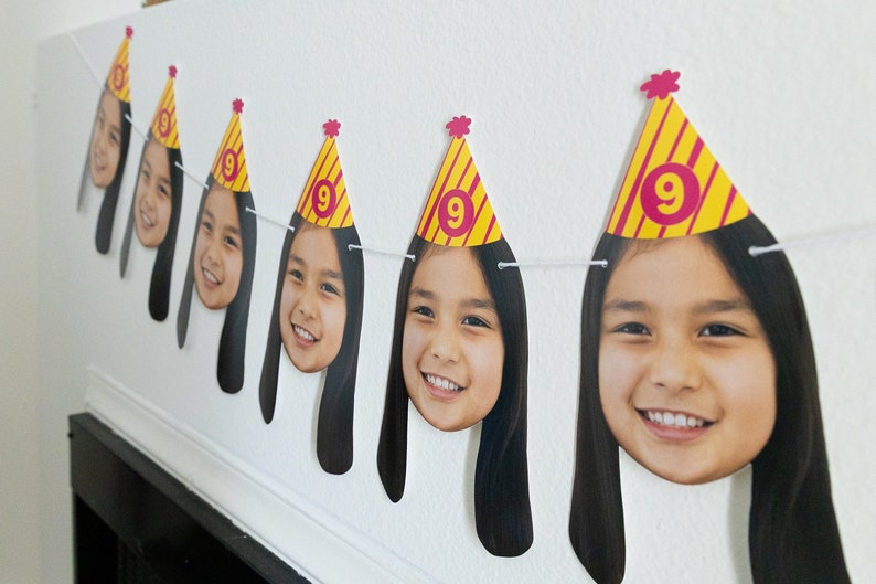 Custom Birthday Face Photo Banner.