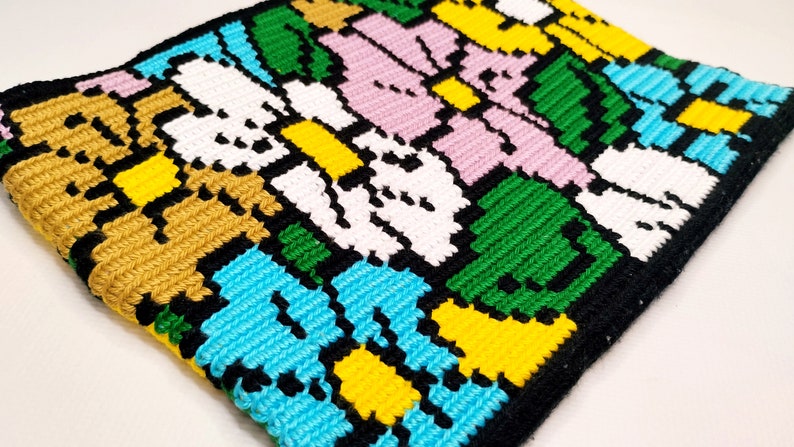 Modello di borsa all'uncinetto Tapestry, modello di borsa all'uncinetto, modello di borsa Mochila, modello di borsa mochila Wayuu, modello di borsa all'uncinetto Tapestry immagine 4