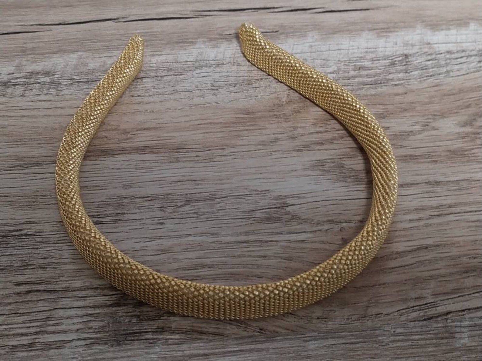 Beaded headband Gold Beaded Headband For Women Unique Beaded Etsy
