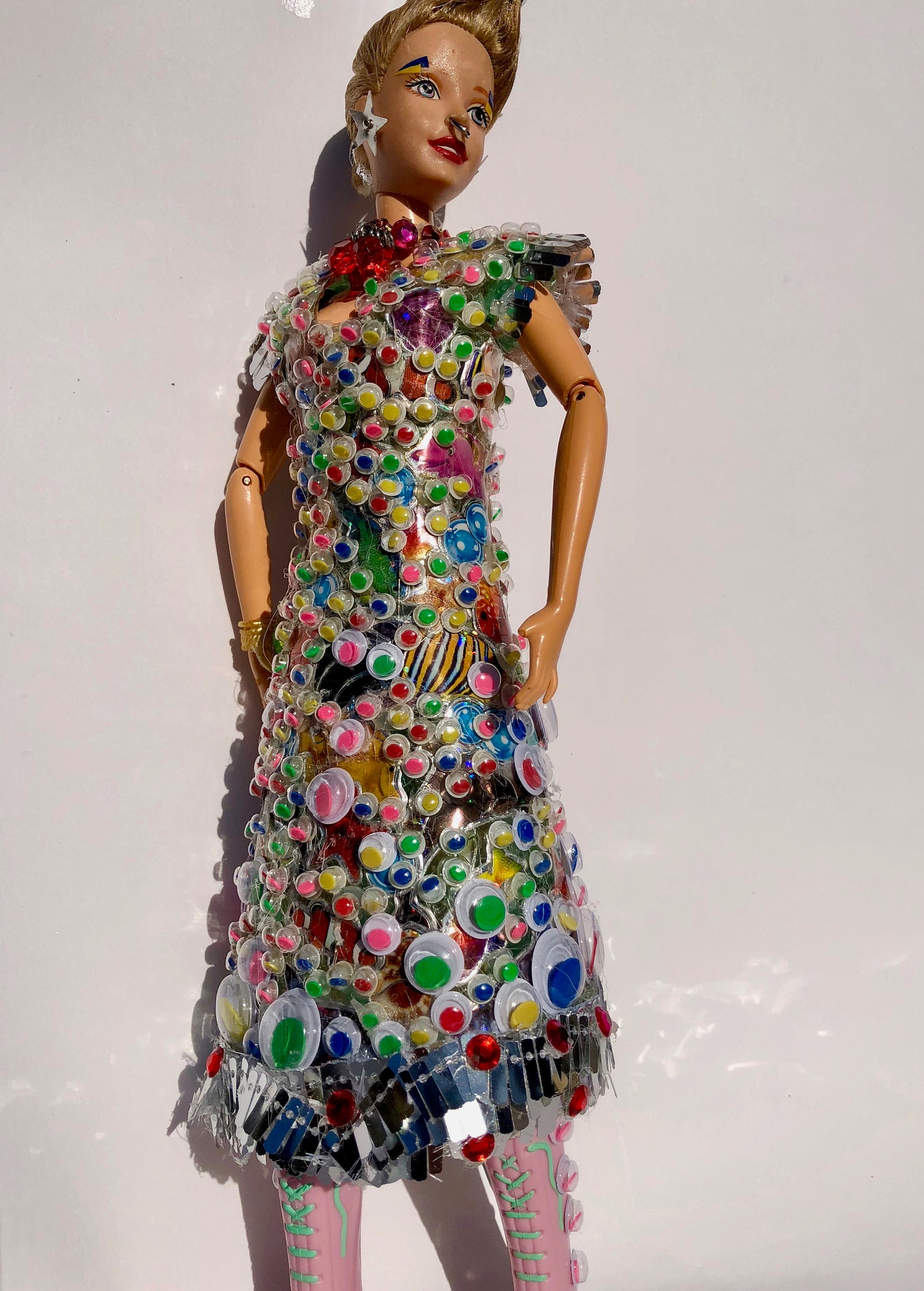 Handmade Recycled Barbie Clothesplastic Bottle Dress Etsy