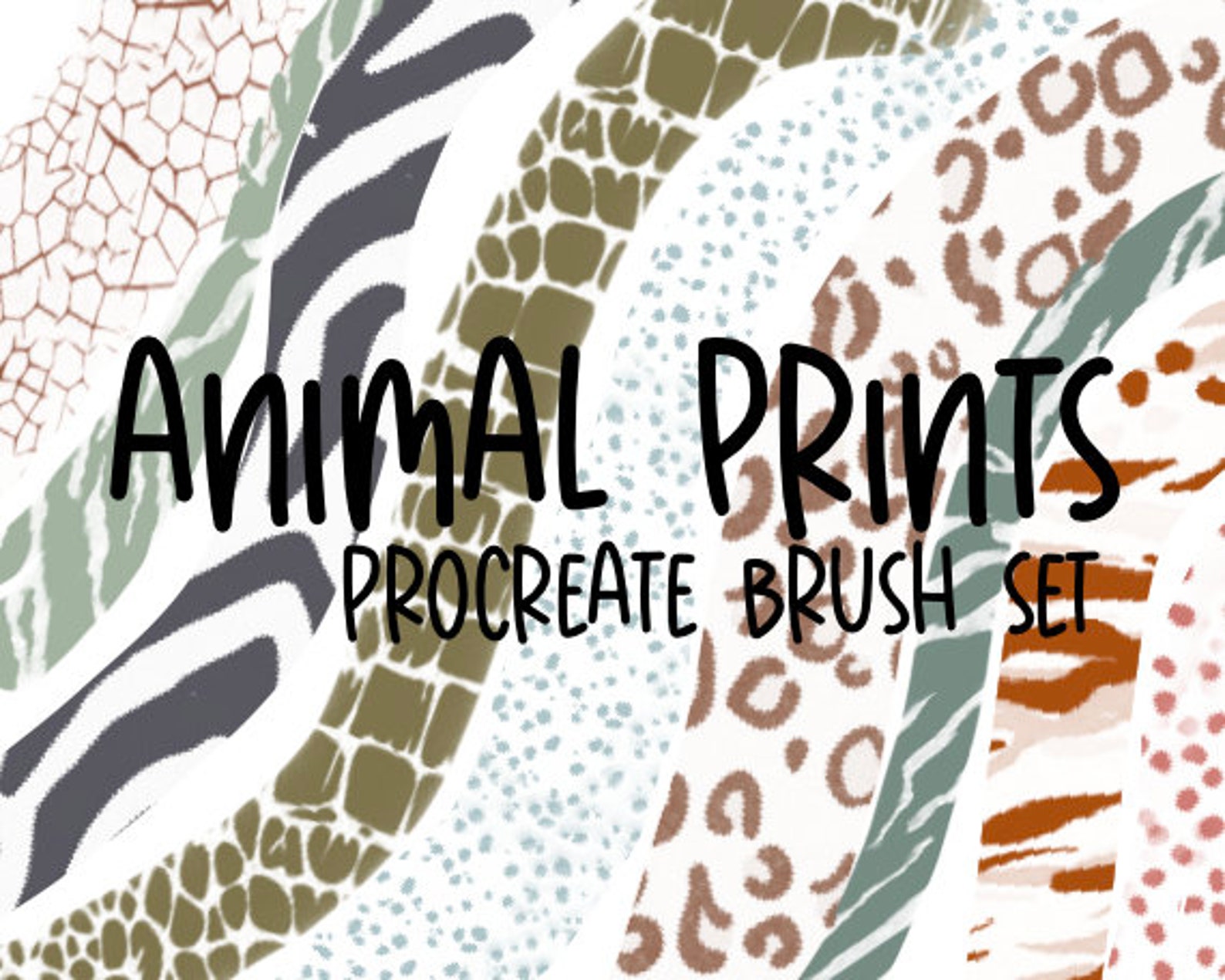 Procreate Animal Print Brushes/ Digital Art/ Instant Download Etsy