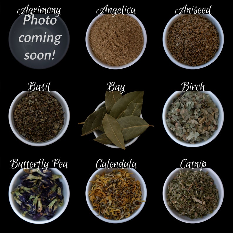 Botanicals for Witchcraft Free Shipping: Herbs, Flowers, Roots, etc, for Incense, Spellwork, and Teas image 2