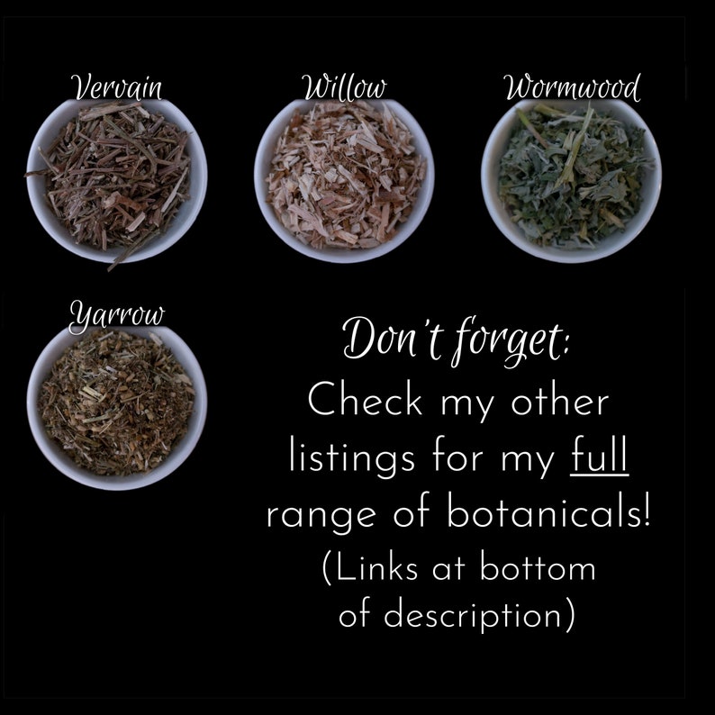 Botanicals for Witchcraft Free Shipping: Herbs, Flowers, Roots, etc, for Incense, Spellwork, and Teas image 9