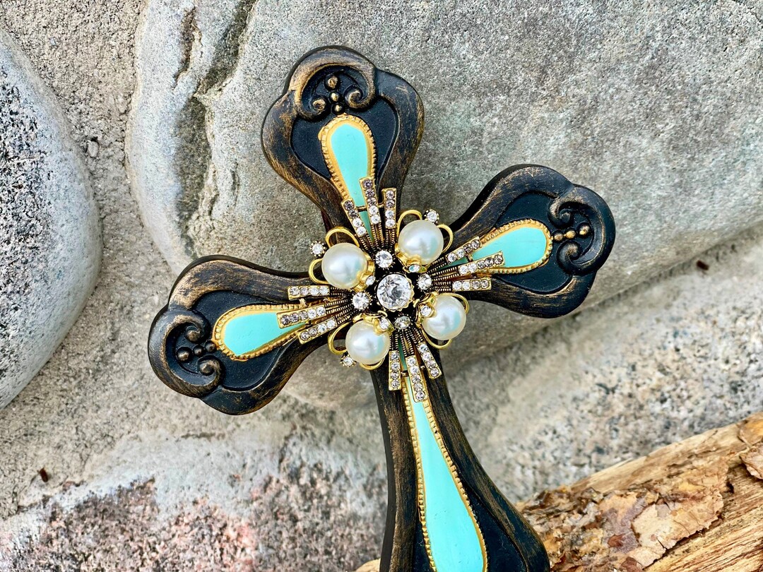 Wall Cross Gold Cross Cross Farmhouse Decor Hanging Cross Etsy