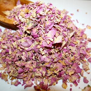 Organic Dried Rose Petals (Rosa Damascena)