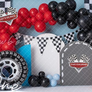 fast one Backdrop, race car backdrop,  printable Backdrop, cake smash backdrop, digital backdrop, one year backdrop
