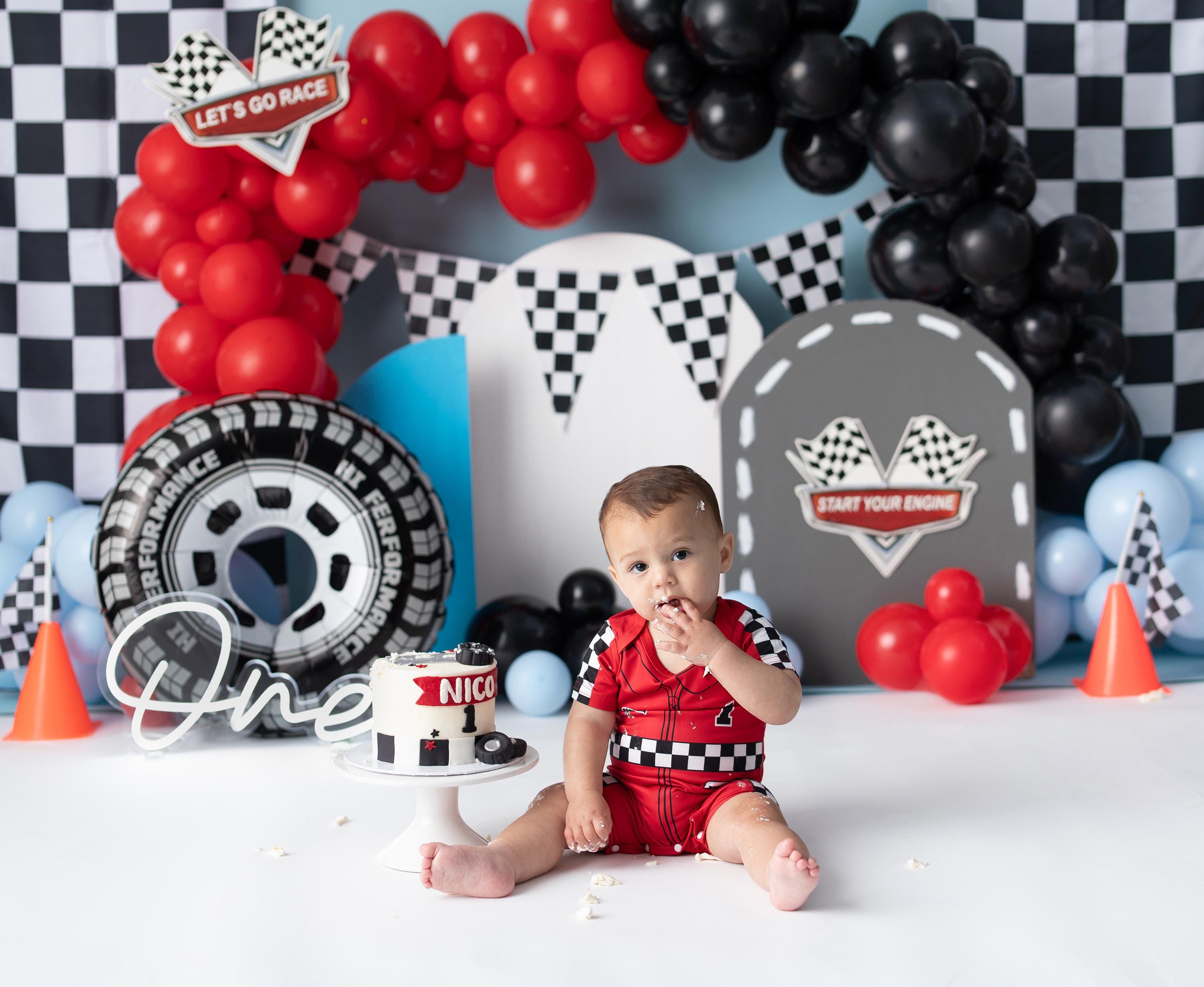 Fast One Backdrop, Race Car Backdrop, Printable Backdrop, Cake Smash ...