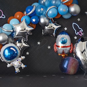 Space Backdrop, digital Backdrop, outer space backdrop, astronaut backdrop, printable backdrop, galaxy backdrop