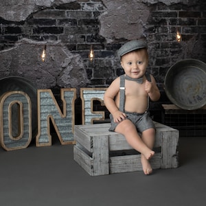 industrial Backdrop, digital backdrop, grey backdrop, rustic backdrop, exposed brick backdrop, printable backdrop, metal backdrop