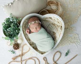 Boho Newborn Digital Backdrop, Newborn digital backdrop, Digital Valentines backdrop, Newborn love prop, valentines day, macrame, eucalyptus